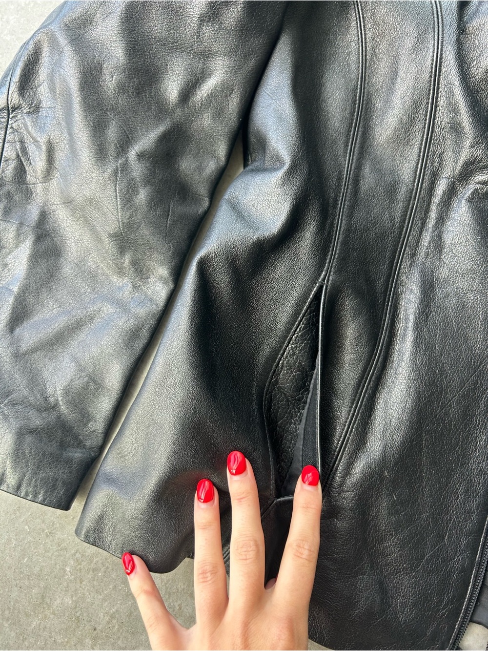 Wilsons Leather Black Women's Zip-Front Leather Jacket - Picture 4 of 6